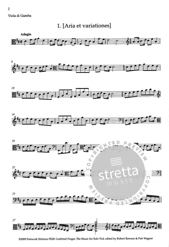 Gottfried Finger - The Music for Solo Viola da Gamba (2)
