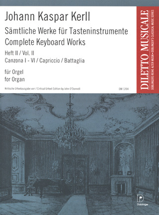 Johann Caspar von Kerll - Sämtliche Werke für Tasteninstrumente Band 2