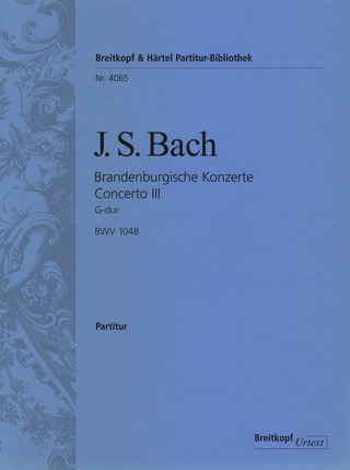 Johann Sebastian Bach - Brandenburg Concerto No. 3 in G major BWV 1048