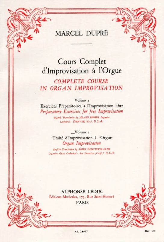 Marcel Dupré - Complete course in organ improvisation 2