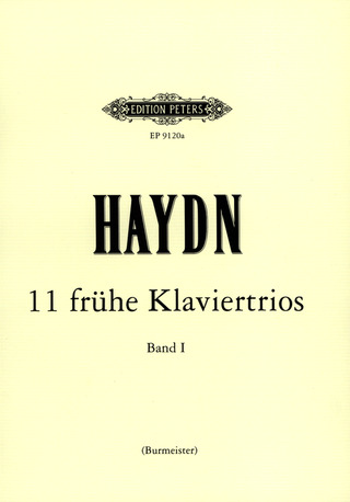 Joseph Haydn - 11 frühe Trios für Klavier (Cembalo), Violine und Violoncello