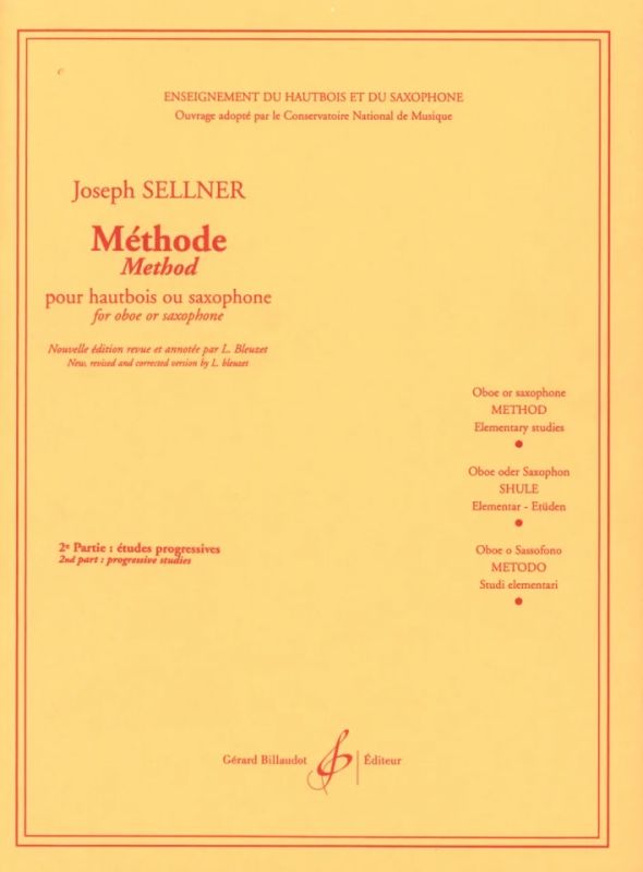Joseph Sellner - Methode Volume 2 - Etudes Progressives