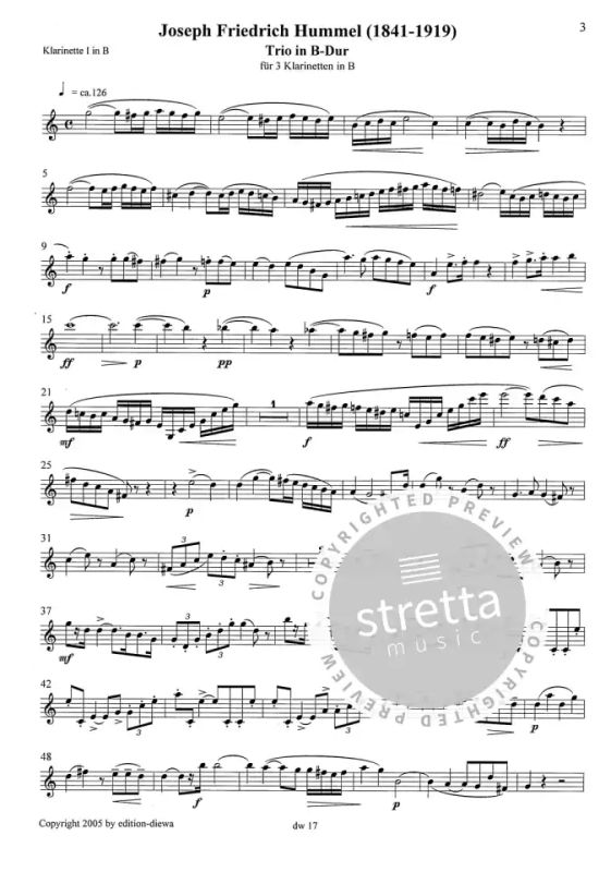 Trio B-Dur from Joseph Friedrich | buy now in the Stretta sheet music shop