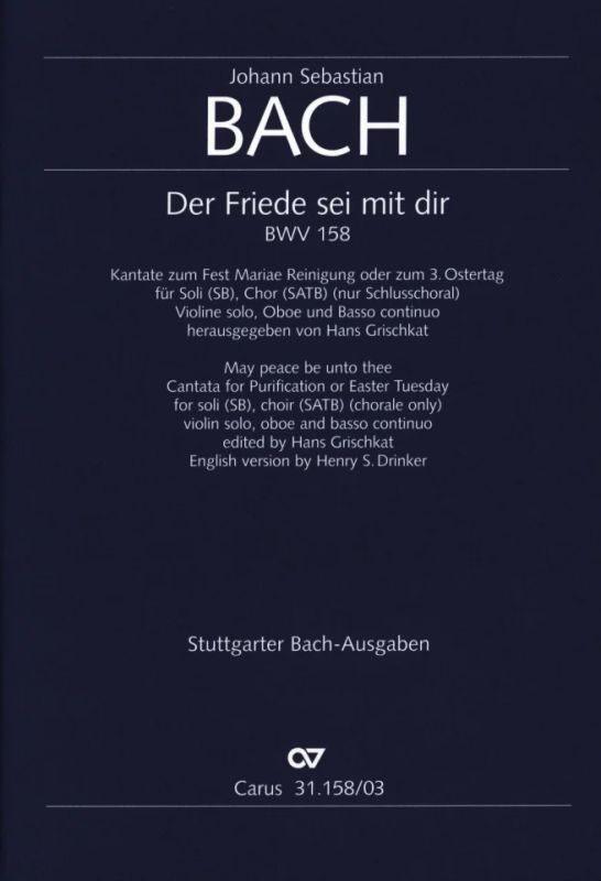 Johann Sebastian Bach - May Peace be unto you BWV 158