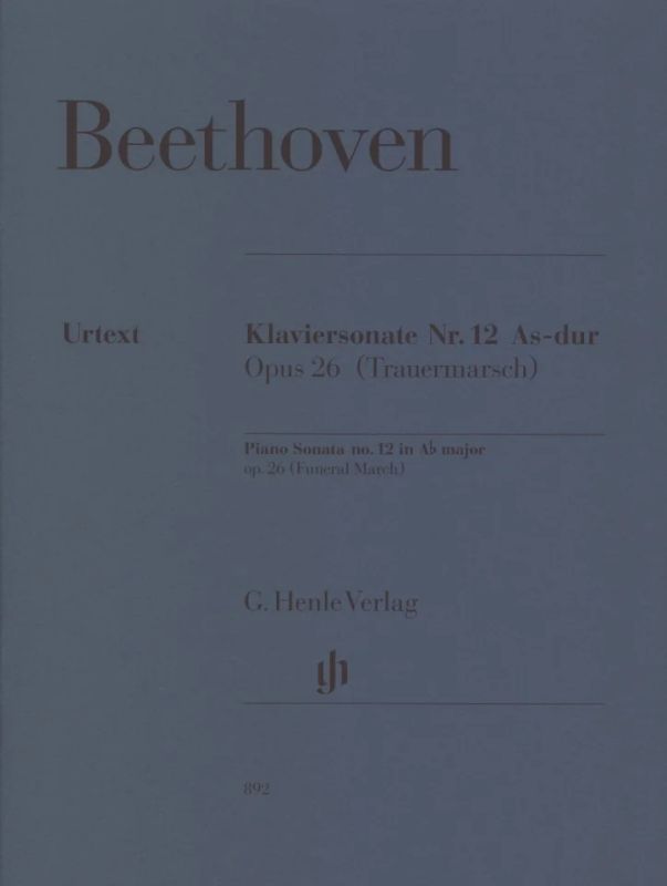 Ludwig van Beethoven: Klaviersonate Nr. 12 As-Dur op. 26