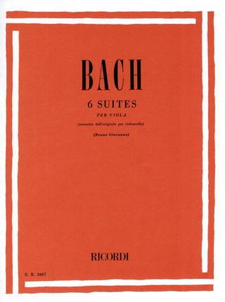 Johann Sebastian Bach - 6 Suites per Viola BWV 1007 - 1012
