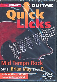 Quick Licks For Guitar Brian May Mid Tempo Rock