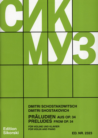 Dmitri Chostakovitch - 19 Preludes from Op. 34