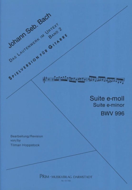 Johann Sebastian Bach - Suite e-moll BWV 996