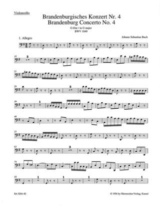 Johann Sebastian Bach - Brandenburg Concerto no. 4 in G major BWV 1049
