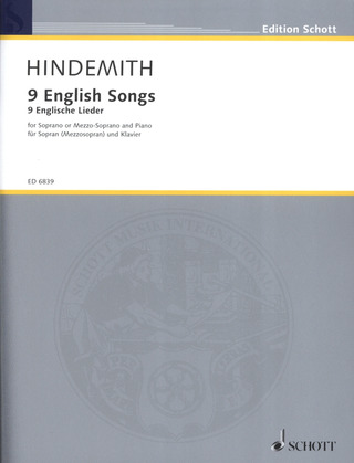 Paul Hindemith - 9 English Songs