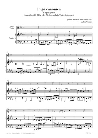 Johann Sebastian Bach - Fuga canonica