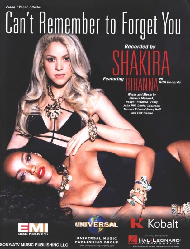 Shakira - Can't remember to forget you