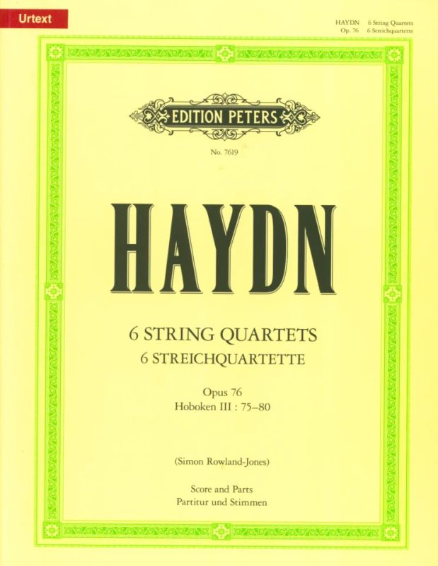 Joseph Haydn - 6 Streichquartette op. 76 (Hob. III: 75-80)