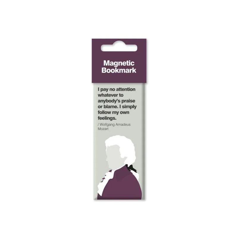 Magnetic bookmark Mozart