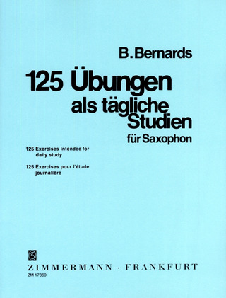 Bernards B. - 125 Übungen als tägliche Studien