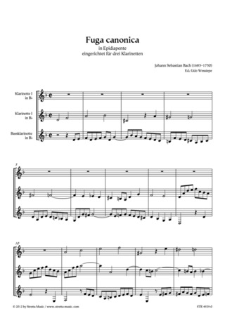Johann Sebastian Bach - Fuga canonica