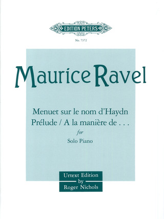 Maurice Ravel - Album mit kürzeren Stücken