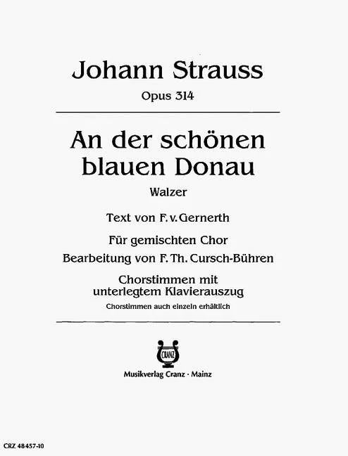 Strauß (Son), Johann - An der schönen blauen Donau