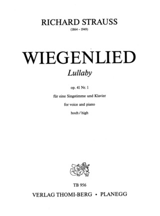 Richard Strauss - Wiegenlied Op 41/1