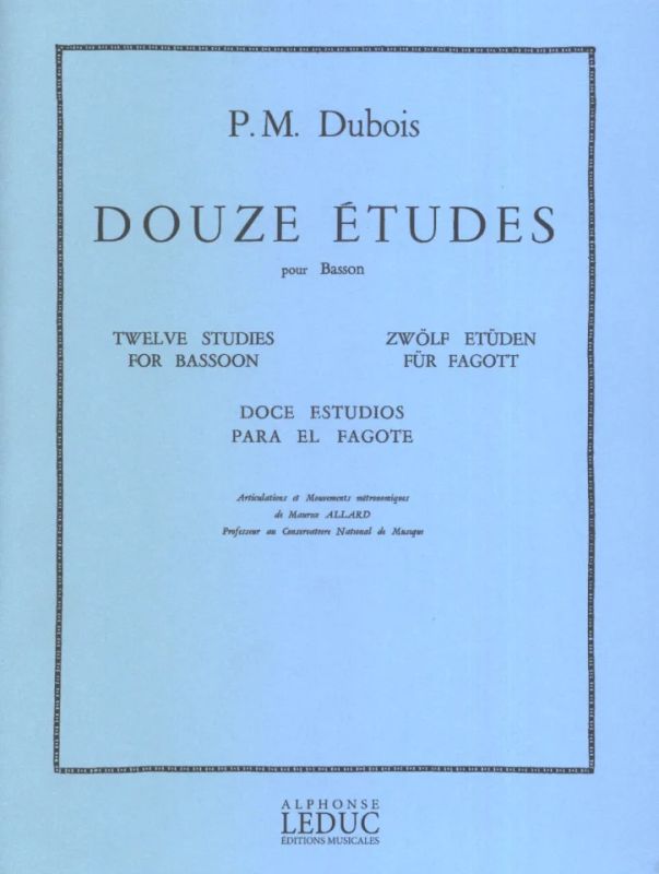 Pierre-Max Dubois - 12 Etudes