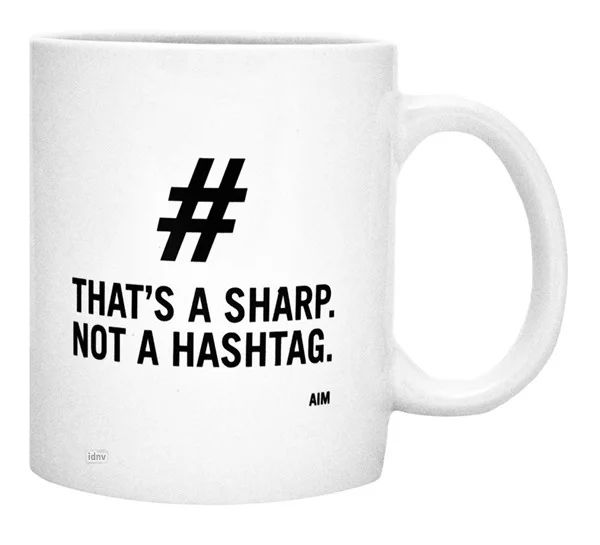 Tasse – That's a sharp not a hashtag