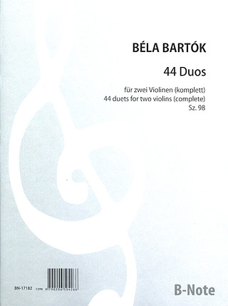 Béla Bartók - 44 duets Sz. 98