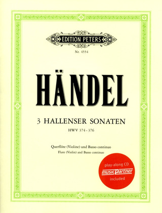 Georg Friedrich Händel - 3 Hallenser Sonaten HWV 374-376