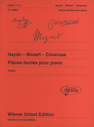 Domenico Cimarosay otros. - Pièces faciles pour piano avec conseils pratiques 2