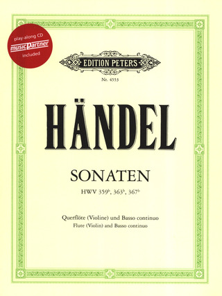 Georg Friedrich Haendel - 3 Sonaten für Querflöte (Violine) und Basso continuo HWV 359b/363b/367b