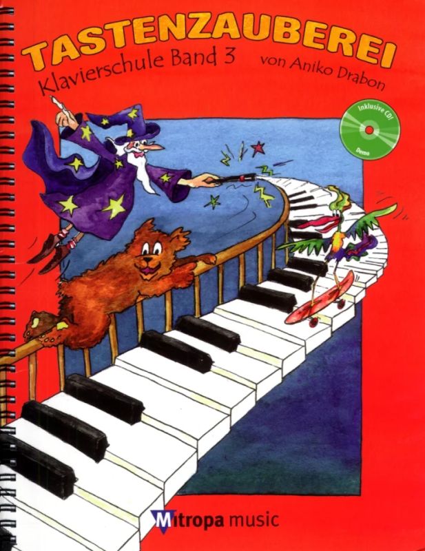 Klavierschule mit Sing- und Spielheft Band 1 mit 2 CDs und lustigen Stickern Tastenzauberei Set für den Einzel- und Gruppenunterricht 