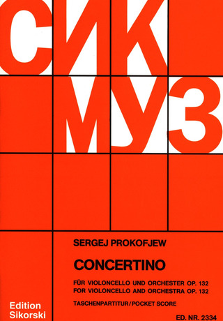 Sergei Prokofjew - Concertino für Violoncello und Orchester g-moll op. 132