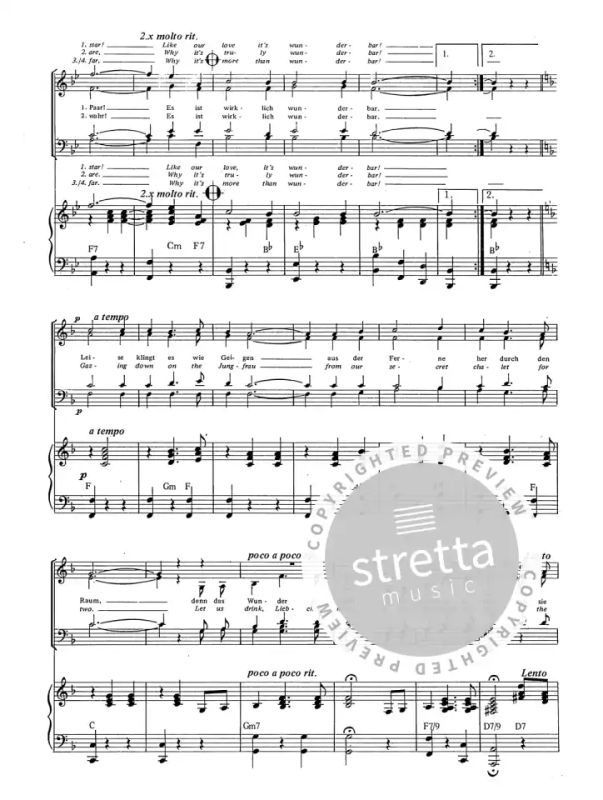 Wunderbar (aus Kiss Kate) from Cole Porter | buy now in the Stretta sheet music shop