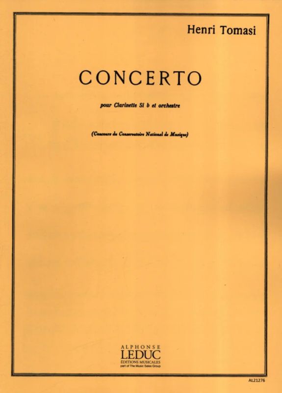 Henri Tomasi - Concerto For Clarinet And Orchestra
