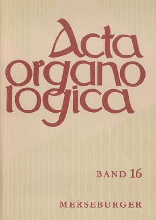 Acta Organologica 16