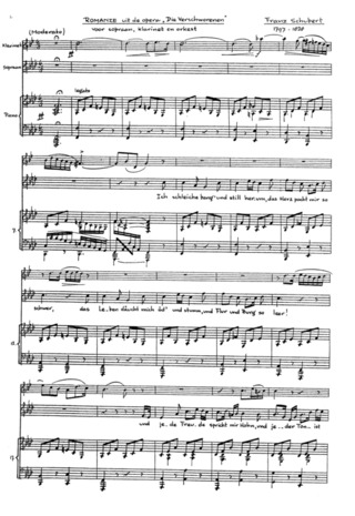 Franz Schubert - Romanze aus der Oper "Die Verschworenen"