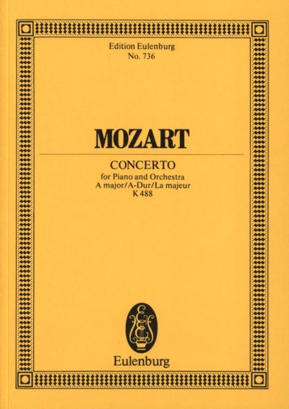 Wolfgang Amadeus Mozart - Konzert Nr. 23  A-Dur KV 488 (1786)