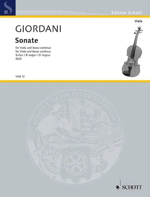 Tommaso Giordani - Sonate B-Dur