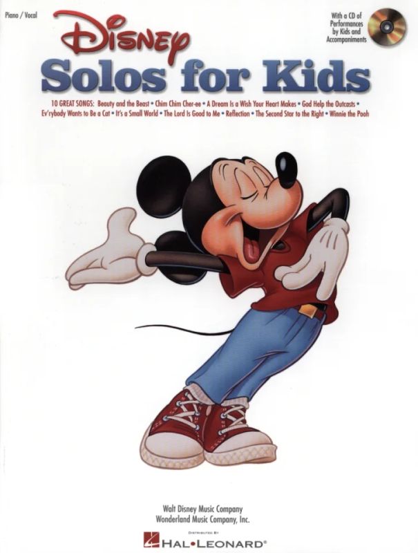 Disney Solos For Kids Piano/Vocal Bk/Cd