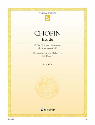 Frédéric Chopin - Etude E major