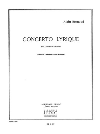 Alain Bernaud - Concerto Lyrique