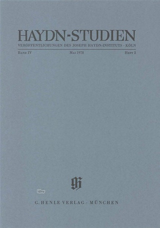 Haydn-Studien Mai 1978
