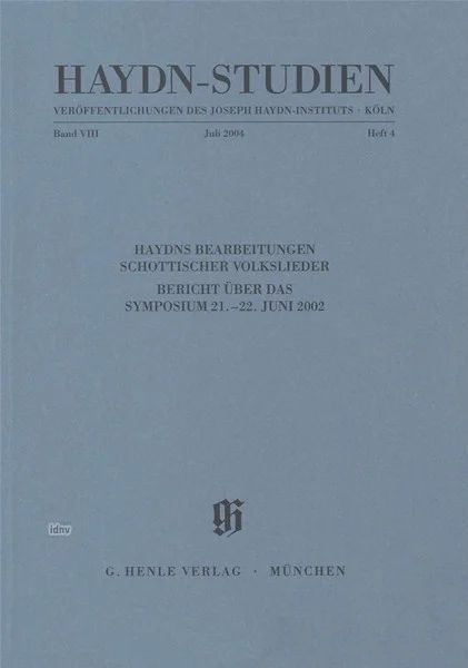 Haydn-Studien Juli 2004