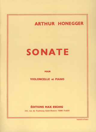 Arthur Honegger - Sonate