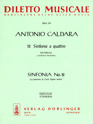 Antonio Caldara - Sinfonia No. 12 h-moll
