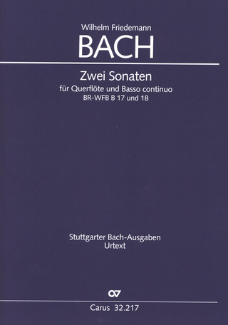 Wilhelm Friedemann Bach - Bach, W.F.: Flötensonaten in e-moll und F-Dur