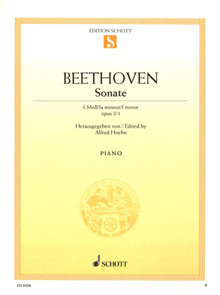 Ludwig van Beethoven: Sonate  f-Moll op. 2/1 (1796)
