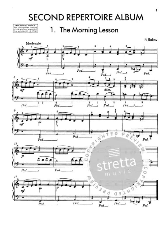 RUSSIAN SCHOOL OF PIANO PLAYING Book 1 part 1 