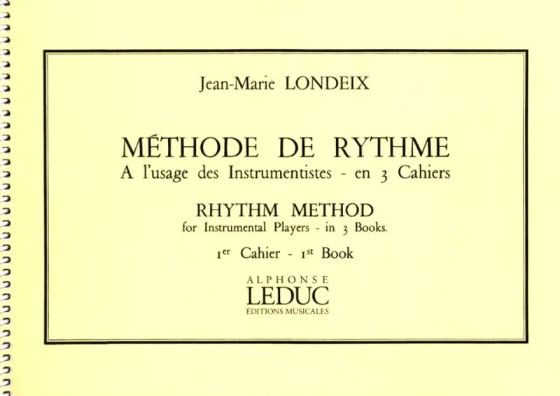Jean-Marie Londeix - Méthode de rhythme 1
