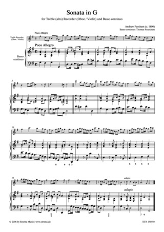 Andrew Parcham - Sonata in G